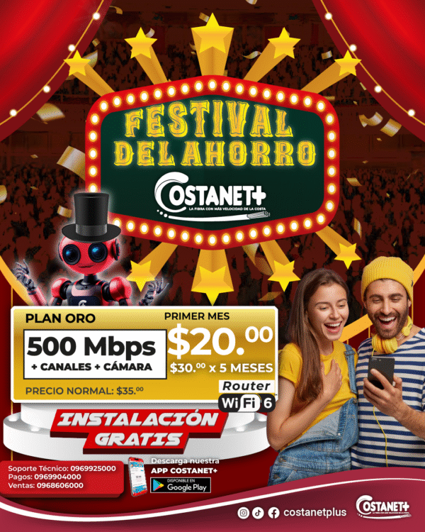 Plan Oro 500 Megas